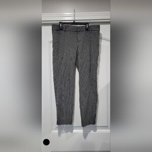 Banana Republic Men's Black and White Grid Pants